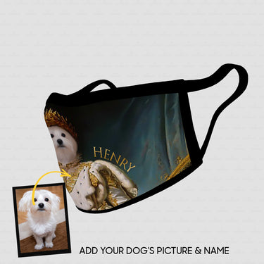 Personalized Dog Gift Idea - Royal Dog's Portrait 86 For Dog Lovers - Cloth Mask